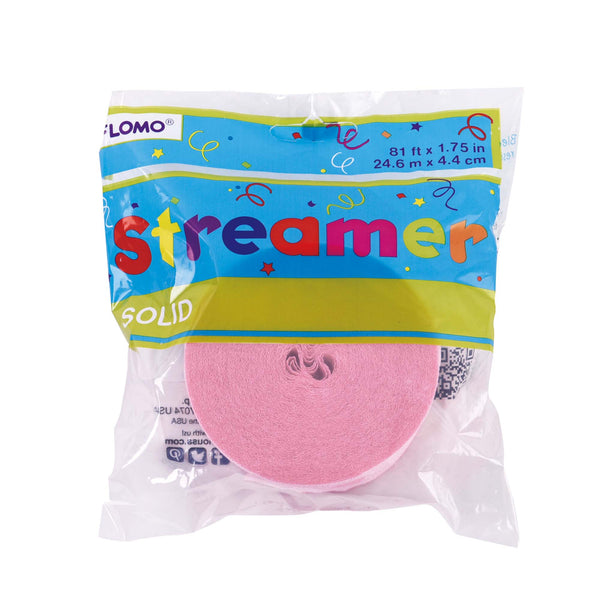 Pastel Pink Crepe Streamer 81' X 1.75"