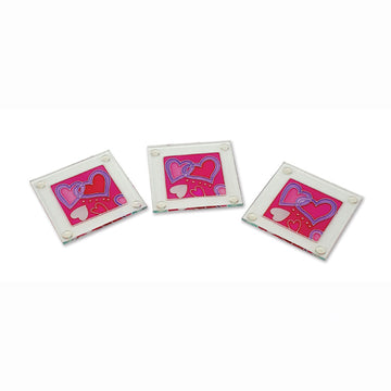 Valentine-Coaster, 2 Designs