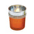 2.75" X 2.25" Glass Votive, With Silver Metallic And Decorative Trim, 3 Colors
