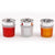 2.75" X 2.25" Glass Votive, With Silver Metallic And Decorative Trim, 3 Colors