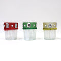 Christmas-2.17" X 2.56" Votives, 3 Assortments - Red, Green, Gold
