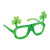 St. Patrick'S Day Led Shamrock Glasses 6.25"W X 4"H