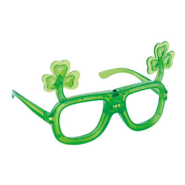 St. Patrick'S Day Led Shamrock Glasses 6.25"W X 4"H