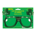St. Patrick'S Day Led Shamrock Glasses 6.25"W X 4"H
