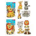 8Ct. Happy Animal Cutouts 6"- 8", 2 Assortments