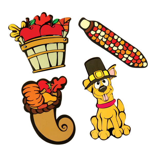 8Ct. Thanksgiving & Harvest Cutouts 6 "- 8", 2 Assortments