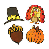 8Ct. Thanksgiving & Harvest Cutouts 6 "- 8", 2 Assortments