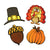 8Ct. Thanksgiving & Harvest Cutouts 6 "- 8", 2 Assortments