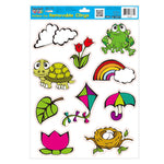 Outdoor Fun Removable Clings 12" X 16.5" Sheet, 2 Assortments