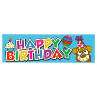 25Pack Happy Birthday Bookmarks 2" X 6.5", 3 Styles