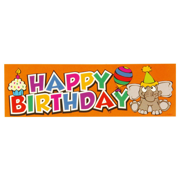 25Pack Happy Birthday Bookmarks 2" X 6.5", 3 Styles