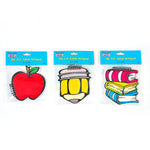 1Pack, 100 Sheet School Days Spiral Die Cut Note Pads 5" X 4.75", 4 Styles