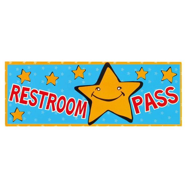 2Ct. Restroom/Hall Passes 3.25" X 9", 2 Assortments
