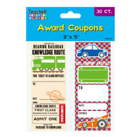 30Ct Awards Coupon Pads 2" X 5", 3 Assortments