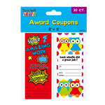 30Ct Awards Coupon Pads 2" X 5", 3 Assortments