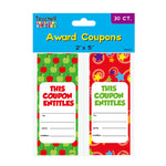 30Ct Awards Coupon Pads 2" X 5", 3 Assortments