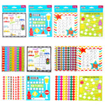 30Ct Incentive Charts With 450 Stickers 6" X 5.75", 4 Assortments