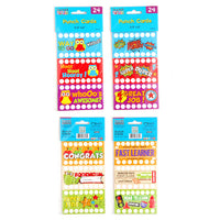 24Ct Punch Card 3.5" X 2", 2 Assortments