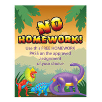 40 Sheet Homework Pass Sheet Coupons, 6.5"X 8.5", 4 Assortments