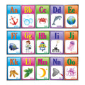 Alphabet Chart, 2 Designs As Robot & Dino Assorted, 24" X 8"
