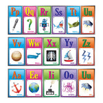 Alphabet Chart, 2 Designs As Robot & Dino Assorted, 24" X 8"