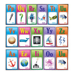 Alphabet Chart, 2 Designs As Robot & Dino Assorted, 24" X 8"