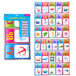 Alphabet Chart, 2 Designs As Robot & Dino Assorted, 24" X 8"