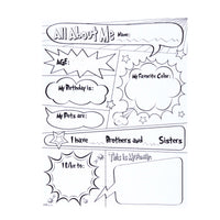15Ct 8.5" X 11", All About Me - Sheets, 3 Assortments