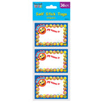 36Ct 3.5" X 2.5" Self Stick Name Tags, 3 Designs
