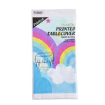 Rainbow And Clouds Printed Rectangular Table Cover, 54" X 108"
