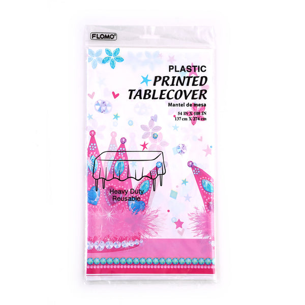 Princess Printed Rectangular Table Cover, 54" X 108"