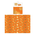 Harvest Orange With Gold Hot Stamping Pumpkins Fabric Tablecloth 60" X 84"