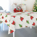 Christmas Red Truck Fabric Tablecloth 60" X 84"