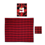 7Pc Buffalo Plaid Tablecloth And Napkin Set