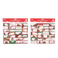 168Ct Christmas Traditional Self-Stick Gift Tags, 2 Assortments