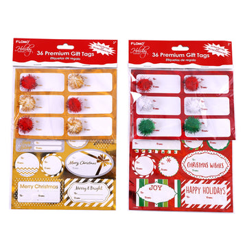DreamBuilt 120pcs Christmas Gift Tags Stickers Self Adhesive - 2