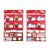 48Ct Christmas Pom Pom Characters And Self Adhesive Gift Tags With Glitter, 2 Assortments