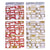 144Pcs Self Stick Christmas Gift Tags, 2 Assortments - Gold, Silver, Red