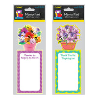 8" X 3" 80 Sheets Teacher Memo Pad With Magnet, 2 Designs
