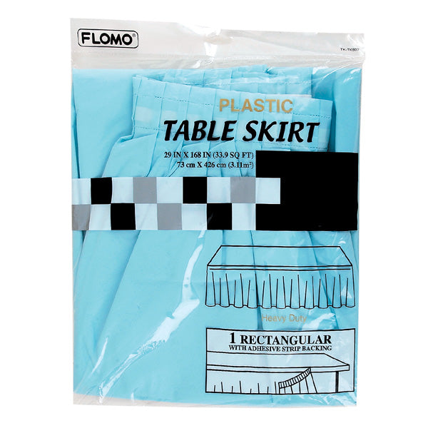Pastel Blue Table Skirt