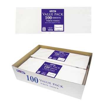 100 Sheets White Tissue Pack In Pdq