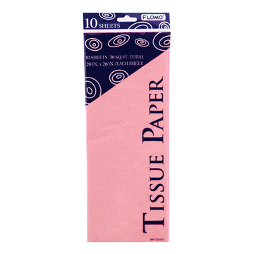 Pastel Pink/Light Pink Gift Tissue Paper, 10 Sheets