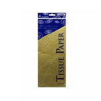 Gold Gift Tissue Paper, 4 Sheets