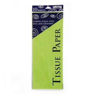 Lime Green Tissue,10 Sheets