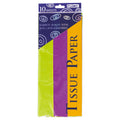 20"X20" Bright 3 Multi-Colored Tissue, 10 Sheets&2 Assortment