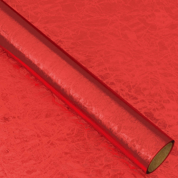 25 Sqft Christmas Uni Color Embossed Metallic Gift Wrap, 30"X120", 2" Core, 3 Colors
