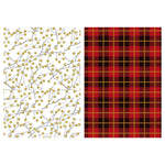 25 Sqft Christmas Glitter Print Gift Wrap, 30"X120", 2" Core, 6 Designs