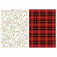 25 Sqft Christmas Glitter Print Gift Wrap, 30"X120", 2" Core, 6 Designs