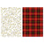 25 Sqft Christmas Glitter Print Gift Wrap, 30"X120", 2" Core, 6 Designs