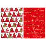 33 Sqft Christmas Happy Holidays Gift Wrap, 30"X158", 1.57" Core, 8 Designs